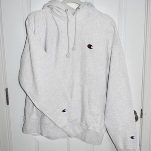 CHAMPION REVERSE WEAVE HOODIE SWEATSHIRT - GREY